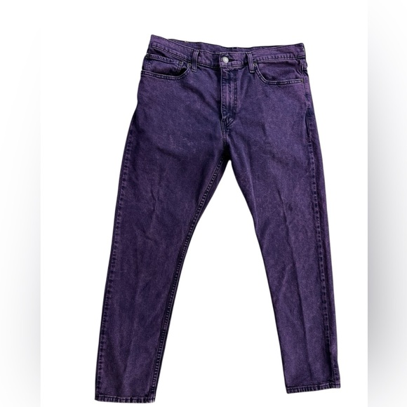 Levi’s 512 vintage Y2K purple Acid Wash slim denim jeans 36W - Picture 6 of 9